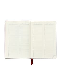 Ежедневник датированный Calligrata, А5, 2026, твёрдая обложка из искусственной кожи «Небраска», 168 листов, бордовый