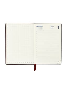 Ежедневник датированный Calligrata, А5, 2026, твёрдая обложка из искусственной кожи «Небраска», 168 листов, бордовый