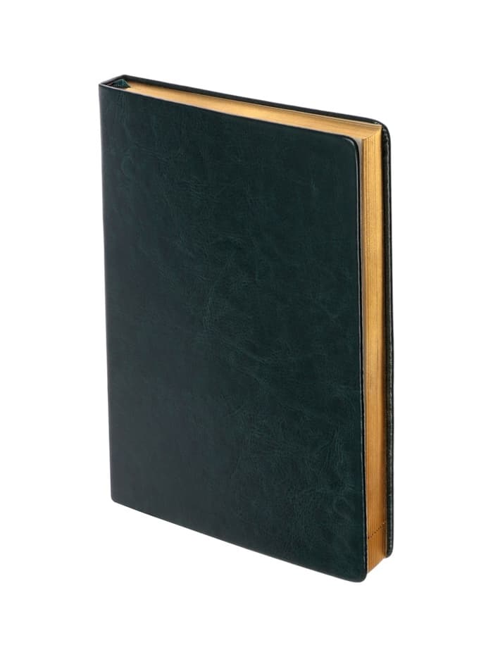 Ежедневник датированный Calligrata, А5, 2026, твёрдая обложка из искусственной кожи «Небраска», 168 листов, зелёный