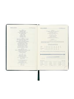 Ежедневник датированный Calligrata, А5, 2026, твёрдая обложка из искусственной кожи «Небраска», 168 листов, зелёный