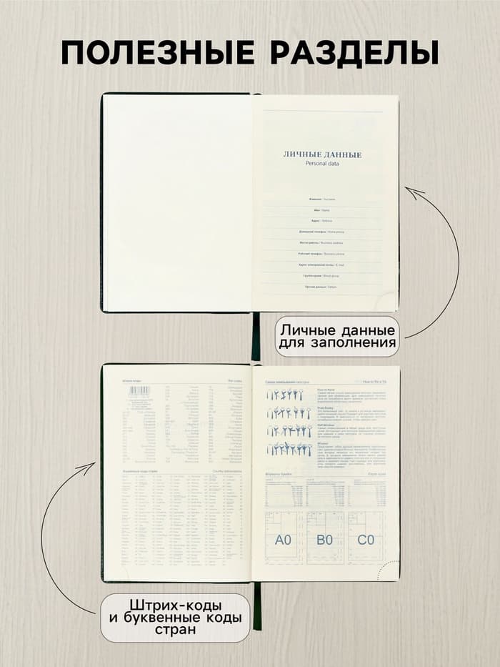 Ежедневник датированный Calligrata, А5, 2026, твёрдая обложка из искусственной кожи «Небраска», 168 листов, зелёный