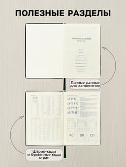 Ежедневник датированный Calligrata, А5, 2026, твёрдая обложка из искусственной кожи «Небраска», 168 листов, зелёный