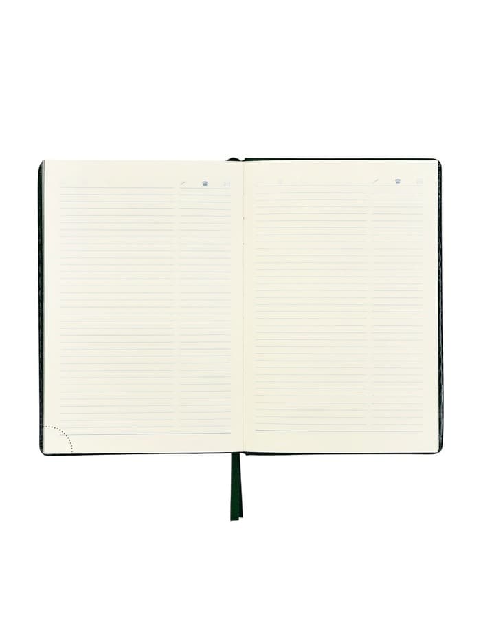 Ежедневник датированный Calligrata, А5, 2026, твёрдая обложка из искусственной кожи «Небраска», 168 листов, зелёный