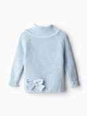 Свитер вязаный для девочки MINAKU: Cozy Winter, голубой, размер 26 (80-86 см)