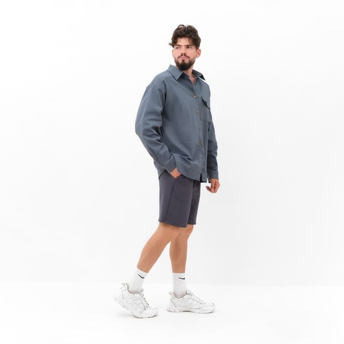 Рубашка мужская MIST oversize размер 56, графитовая