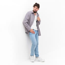 Рубашка мужская MIST oversize размер 48, серая