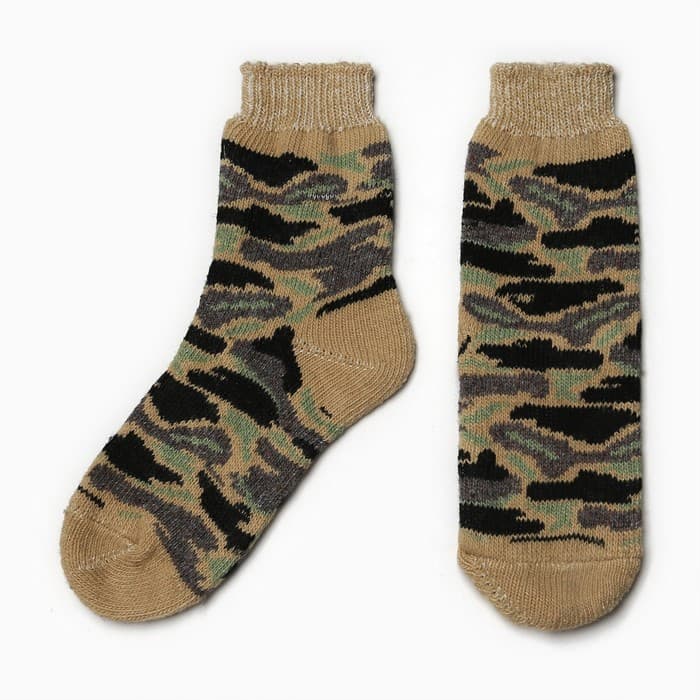 Носки мужские шерстяные, камуфляж, размер 25