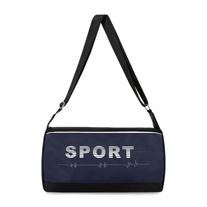 Сумка спортивная Sport, на молнии, боковой карман/сетка, регулируемый ремень, маленький размер, чёрная