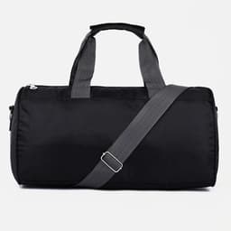 Сумка спортивная на молнии, длинный ремень, маленький размер, с принтом, чёрная/синяя