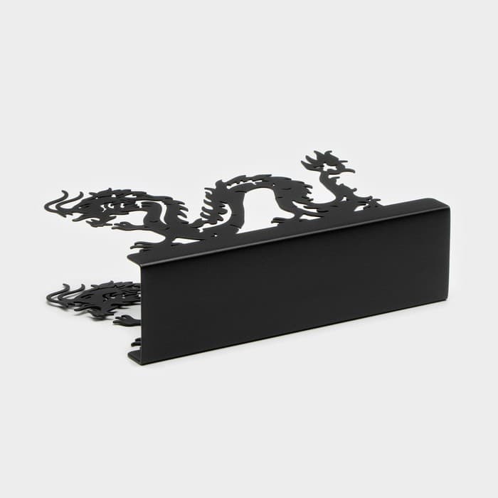 Салфетница Magistro «Дракон», 14×4×9 см, чёрная