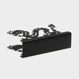 Салфетница Magistro «Дракон», 14×4×9 см, чёрная