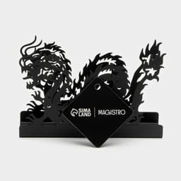 Салфетница Magistro «Дракон», 14×4×9 см, чёрная