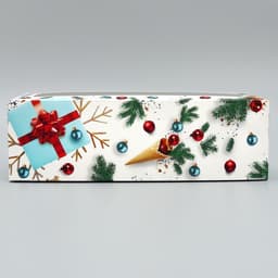Коробка для кондитерских изделий с окном «Новогодняя», 26×10×8 см