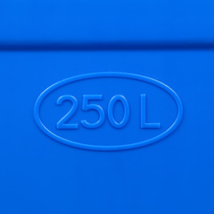 Бочка - бак пищевая «Помощник», 250 л, горловина 61 см, пластиковая, без крышки, МИКС