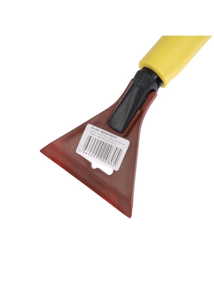 Щетка сметка, со скребком, Torso MG-011 автомобильная, мягкая ручка, 48 см, МИКС