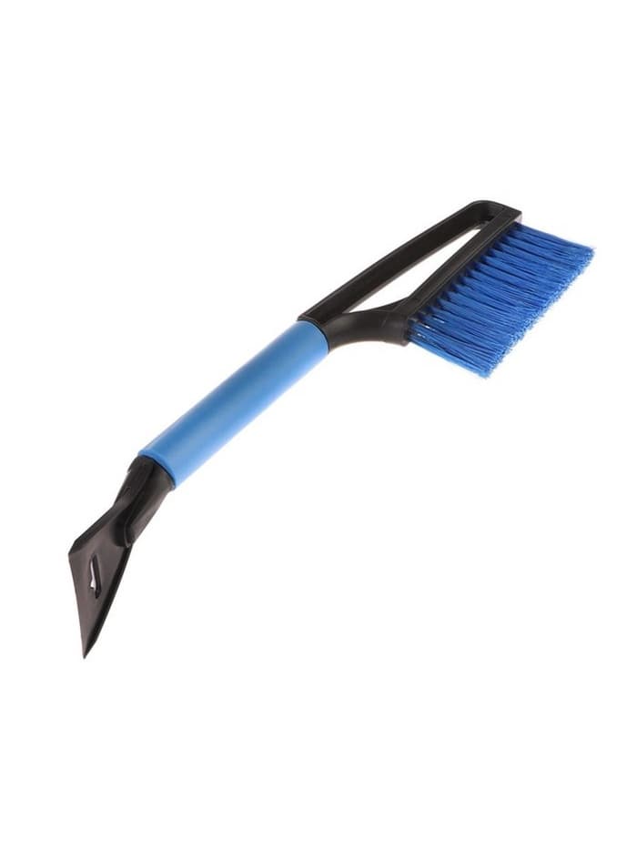 Щетка сметка, со скребком, Torso MG-011 автомобильная, мягкая ручка, 48 см, МИКС