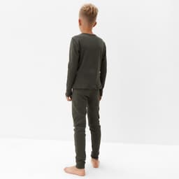 Термобелье для мальчика (лонгслив, легинсы), хаки, рост 158 см