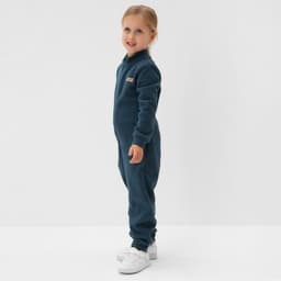 Комбинезон флисовый детский MINAKU, тёмно-серый, рост 116 см