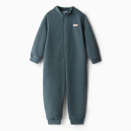 Комбинезон флисовый детский MINAKU, тёмно-серый, рост 116 см