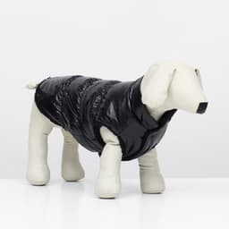 Куртка для собак «Блеск», 3XL (ДС 50, ОГ 68, ОШ 44 см), чёрная