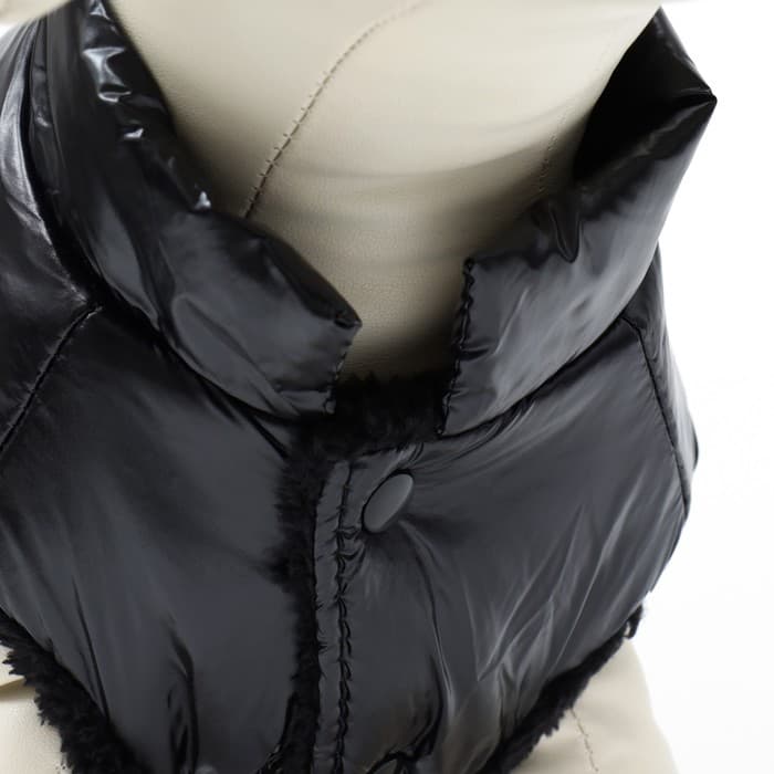 Куртка для собак «Блеск», 3XL (ДС 50, ОГ 68, ОШ 44 см), чёрная