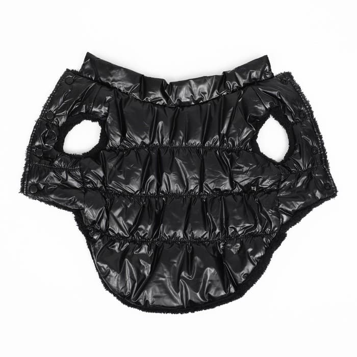 Куртка для собак «Блеск», 3XL (ДС 50, ОГ 68, ОШ 44 см), чёрная