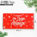 Конверт для денег «Подарок от Деда Мороза», 16.5×8 см