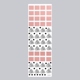 Наклейка интерьерная цветная «Геометрия: точки и квадраты», пластик, 30×90 см