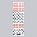 Наклейка интерьерная цветная «Геометрия: точки и квадраты», пластик, 30×90 см