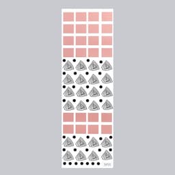 Наклейка интерьерная цветная «Геометрия: точки и квадраты», пластик, 30×90 см