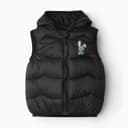 Жилет детский утеплённый, чёрный, рост 104-110 см