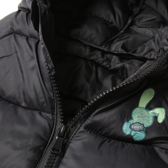 Жилет детский утеплённый, чёрный, рост 104-110 см