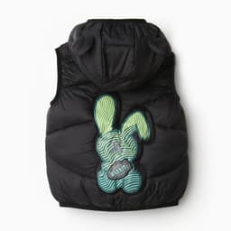 Жилет детский утеплённый, чёрный, рост 104-110 см