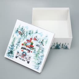 Коробка подарочная «С Новым годом!», 26×26×14 см