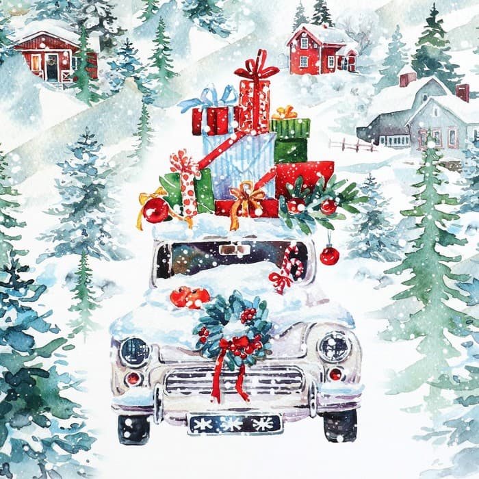 Коробка подарочная «С Новым годом!», 26×26×14 см