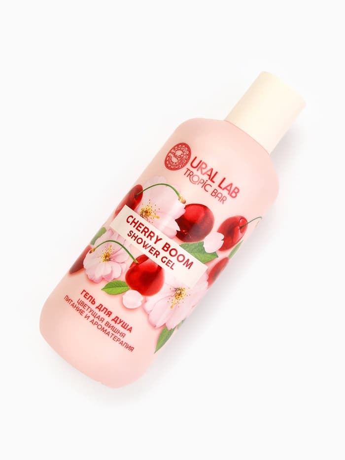 Гель для душа женский, 300 мл, аромат цветущей вишни, URAL LAB