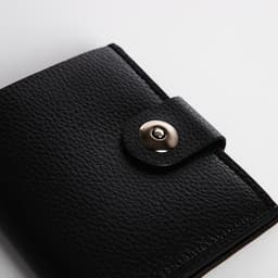 Портмоне мужское, 3 отделения, на магните, чёрное