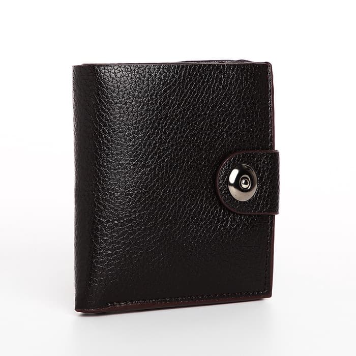 Портмоне мужское, на магните, коричневое