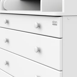 Комод пеленальный детский Maks 800/5, 80×47×101 см, 5 ящиков, с органайзером, МДФ/ЛДСП, цвет белый