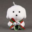 Ёлочная игрушка - подвеска из пенопласта «Собака» с колокольчиком, 9 см