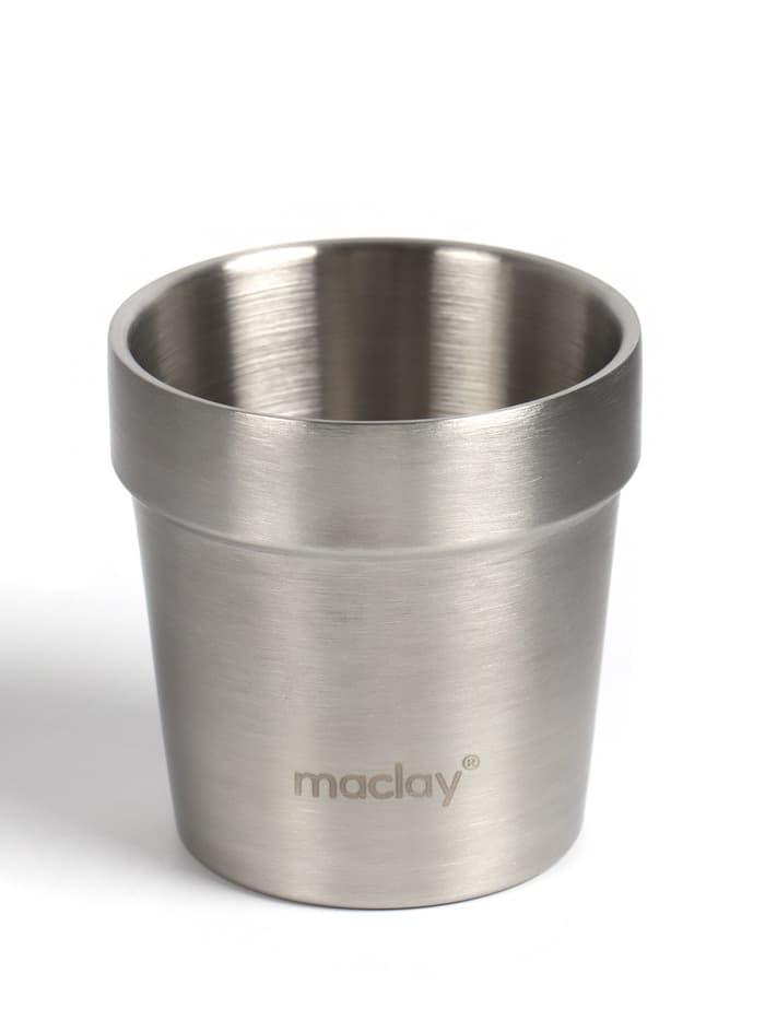 Стакан походный Maclay, 180 мл, нержавеющая сталь, двойное дно