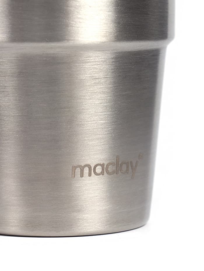 Стакан походный Maclay, 180 мл, нержавеющая сталь, двойное дно