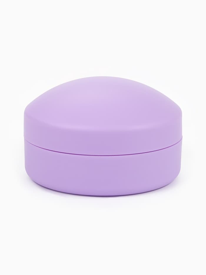 Расчёска массажная, круглая, складная, с зеркалом, d=7.5 см, в коробке, сиреневая