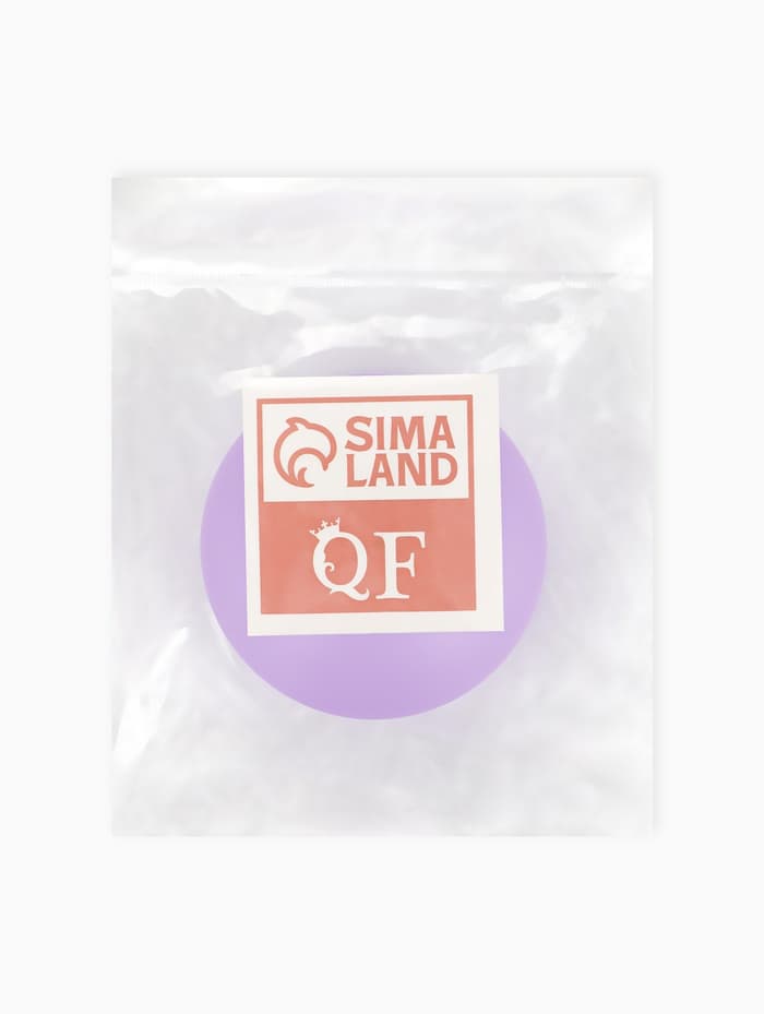 Расчёска массажная, круглая, складная, с зеркалом, d=7.5 см, в коробке, сиреневая