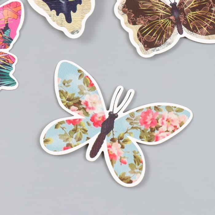 Набор магнитов на холодильник «Цветочные», 12 шт., картон, h=4-10 см