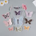 Набор магнитов на холодильник «Цветочки. Ситец», 12 шт., картон, h=4-10 см