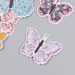 Набор магнитов на холодильник «Цветочки. Ситец», 12 шт., картон, h=4-10 см