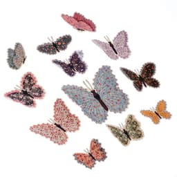 Набор магнитов на холодильник «Цветочки. Ситец», 12 шт., картон, h=4-10 см