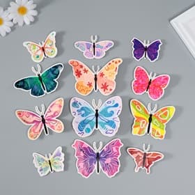 Набор магнитов на холодильник «Абстракция», 12 шт., картон, h=4-10 см