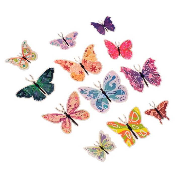 Набор магнитов на холодильник «Абстракция», 12 шт., картон, h=4-10 см